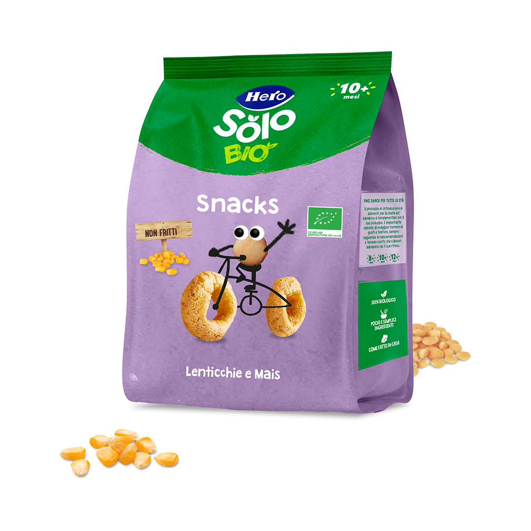 Snacks Hero Solo Bio Snack Lenticchie e Mais